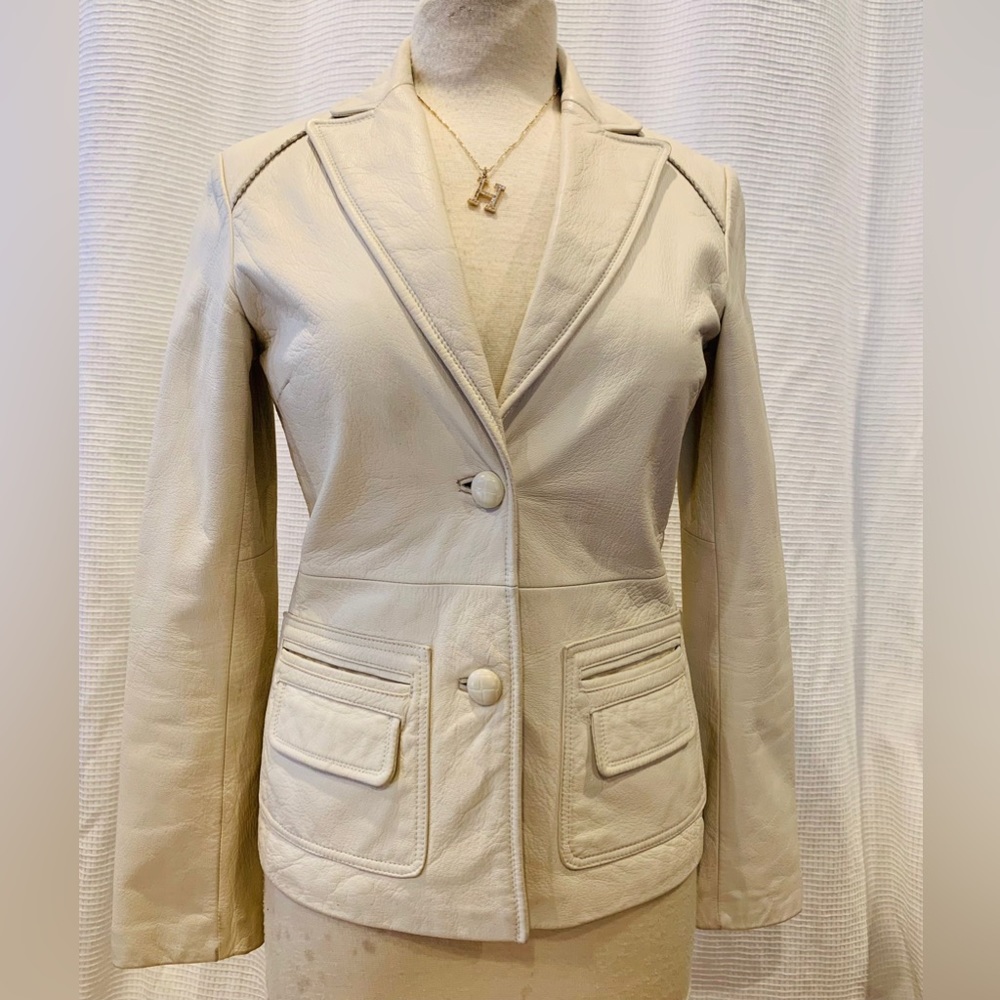 Kenneth Code Reaction Leather Blazer - image 3